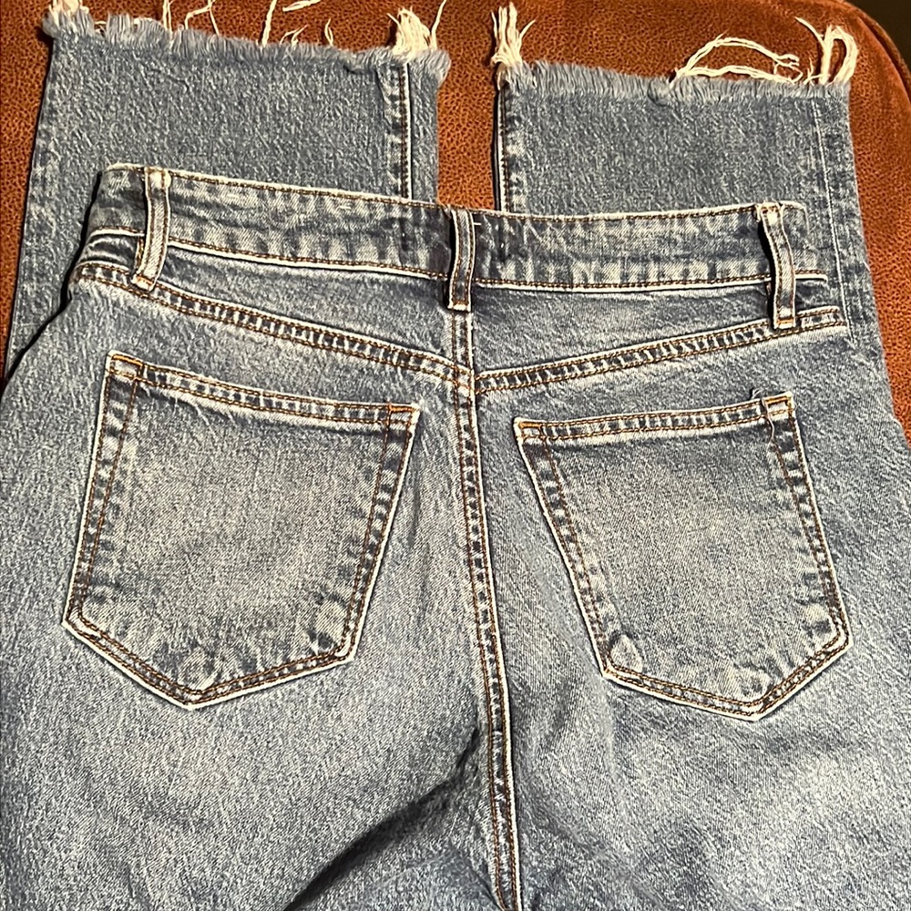 Loft Curvy High Waist Straight Crop